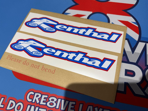Renthal swingarm stickers - 2x,