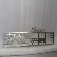 Genuine Apple A1243 Wired USB Aluminium Numeric Keyboard - UK British Layout