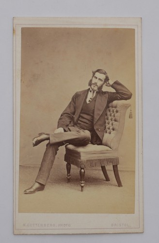 Cdv handsome victorian - cdv,