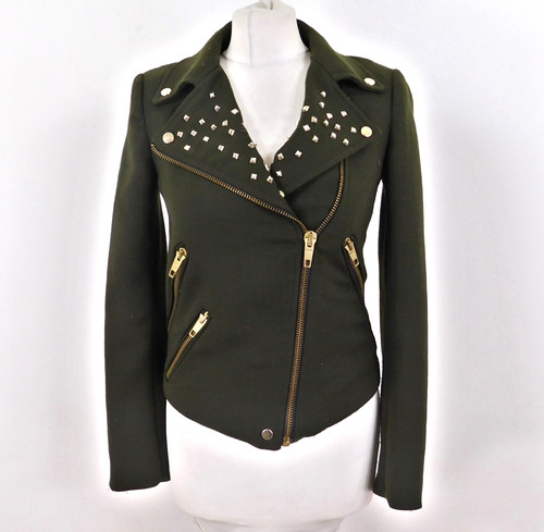 Zara basic khaki studded - zara,