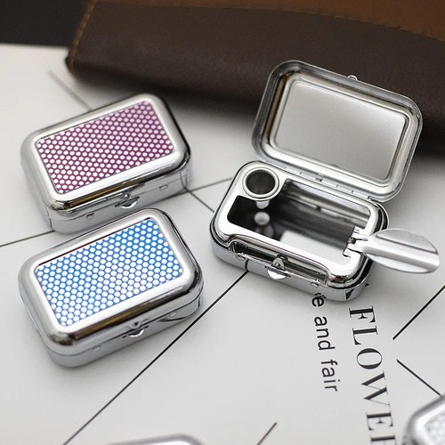 Portable metal mini ashtray - mini,