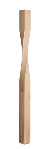 Staircase twisted newel post - staircase,