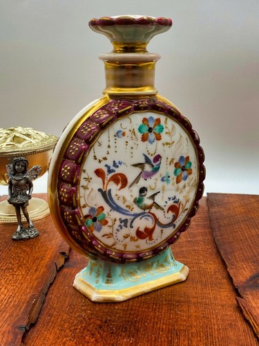 Antique moon flask decanter - antique,