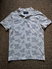 Vintage Rare Mens Paisley Polo Abercrombie & Fitch Large T-Shirt Short Sleeve