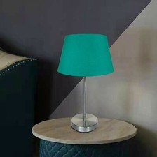 44cm High Teal Blue Table Lamp