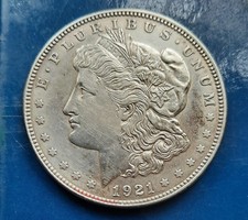 1921 Morgan Silver Dollar Coin .900 Silver Philadelphia