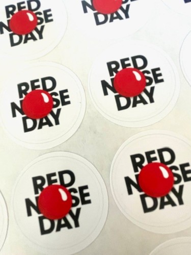Red nose day matt - matt, stickers