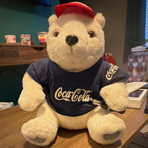 Coca cola polar bear plush - polar,