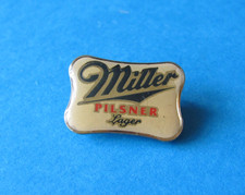 Vintage MILLER Pilsner Lager Beer Brooch/Badge. Good Condition.
