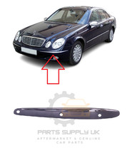 NEW FOR MB E W211 02-06 FRONT BUMPER MOLDING TRIM WITH CHROME PDC HOLE LEFT N/S