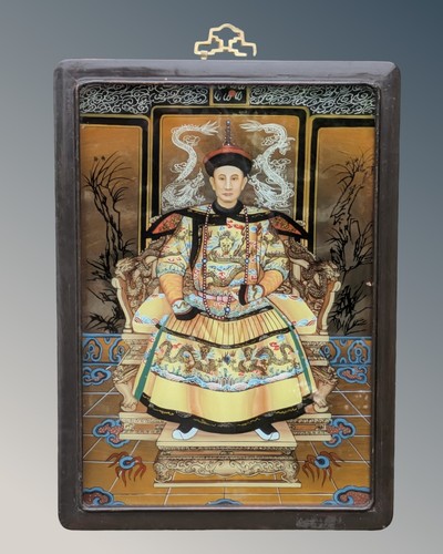 Good chinese painting - painting, glass