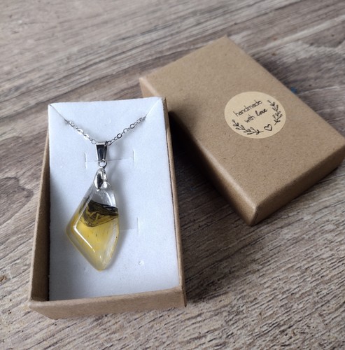 Pendant glass yellow - pendant,