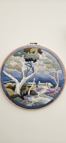 Vintage tapestry long - vintage, stitch