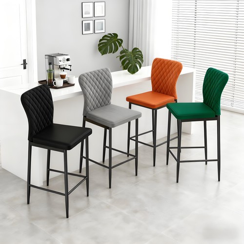 Set bar stools velvet - 2/4/6,