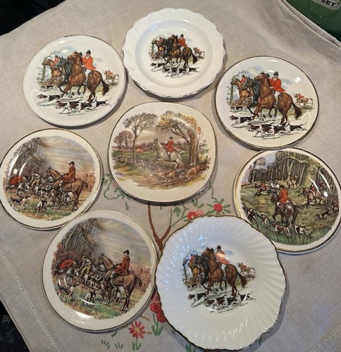 Hunting scene porcelain and - scene,