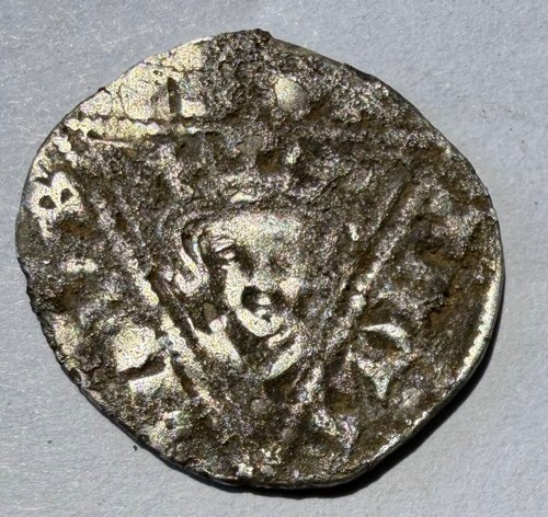 Edward irish silver penny - silver,