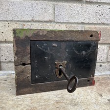 Antique Rim Lock Mounted In