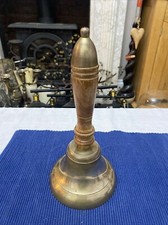 Hand Bell Traditional Wooden Handle Metal Brass Bell for School Reception Dinner