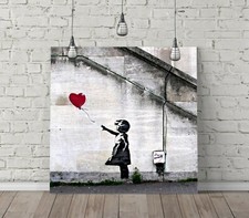 Banksy balloon girl square - balloon,