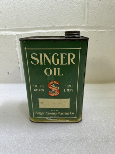 Singer oil can antique half - oil,