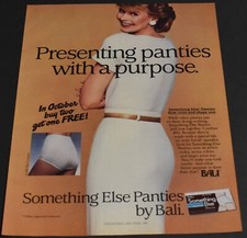 1985 Print Ad Sexy Panties