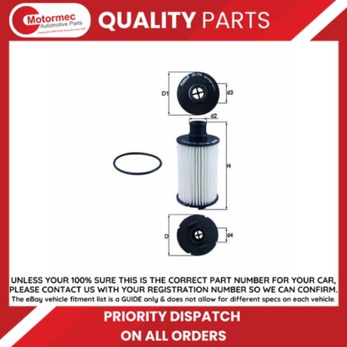 Mahle knecht oil - filter, fits