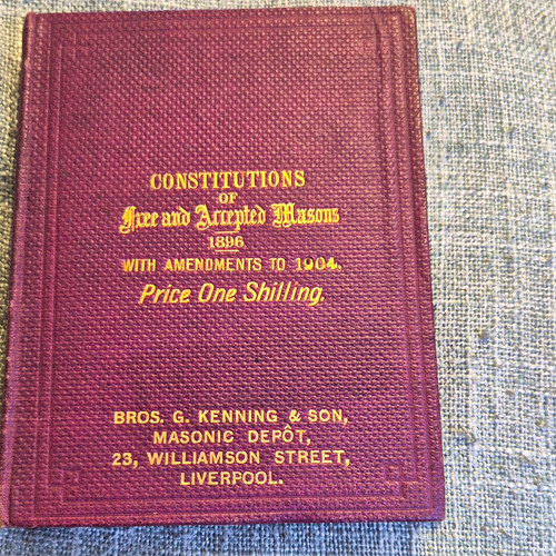 Antique 1904 masonic book - antique,