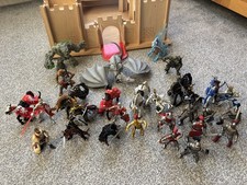 Schleich PAPO Knights & Horses,Dragons,Beasts  Medieval Fantasy Figure Bundle