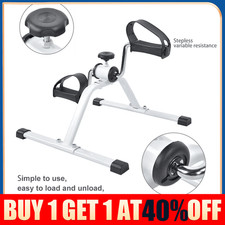 Mini Exercise Bike Arm Leg Foot Pedal Fitness Resistance Cycle Workout Seated