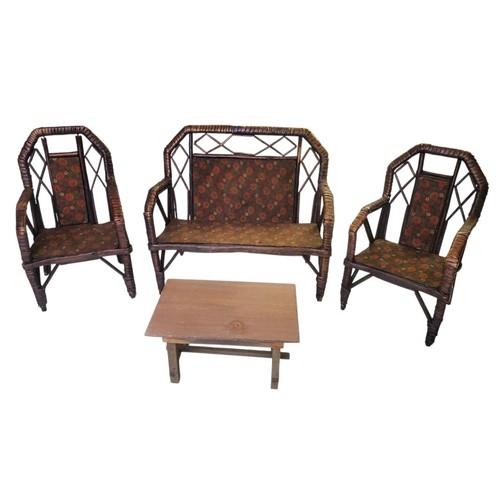Vintage wicker rattan wood - vintage,