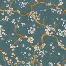 AS Creation Metropolitan Stories Hot Spots Blossom Teal Wallpaper 78199-4 - Ivy