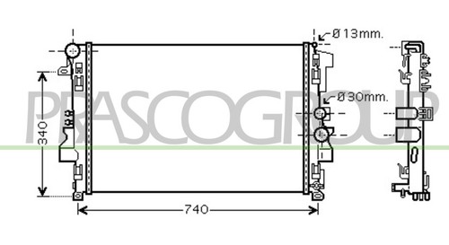 Fits mercedes vito radiator - -,
