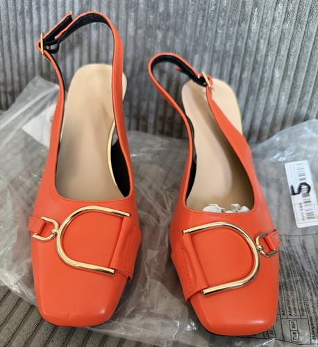 Women orange square toe - orange,