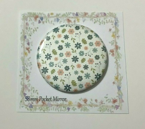 Small pocket mirror - pocket, floral