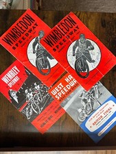 4 x Speedway Programmes Wembley/West Ham/Wimbledon 1963/4/5/71 Rare ! Bundle