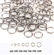 Gun Black Jump Rings Split