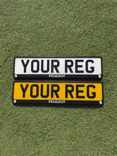 Peugeot number plate - plate, holder