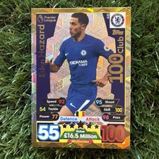 Topps Match Attax 2017/18 Eden Hazard 100 Club #442 Card - Chelsea