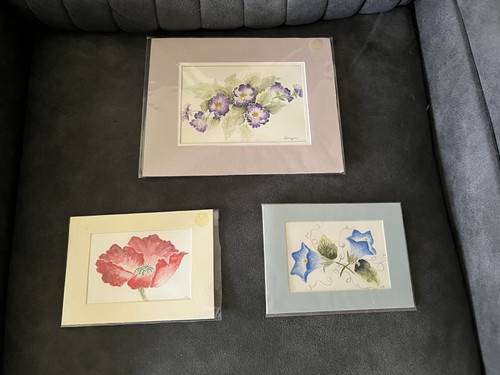 Watercolor paintings lot 3 - lot, of