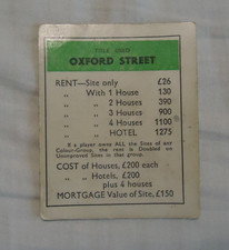 Vintage 1930 monopoly spare - vintage,