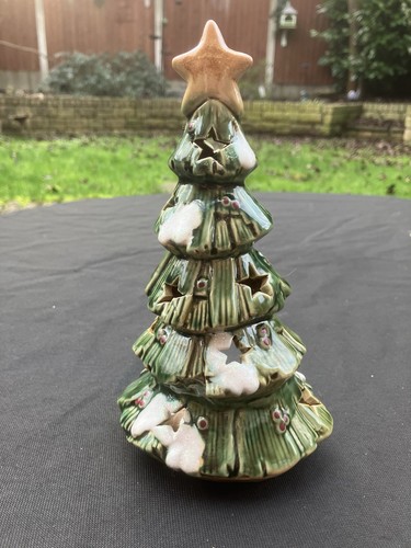 Ceramic pottery christmas tree - ceramic,