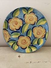10”  RB ALCOBACA PORTUGAL - MULTICOLOURED FLORAL  PLATE