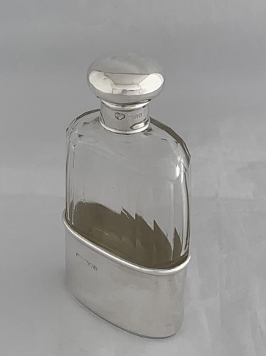Sterling silver hip flask - hip,