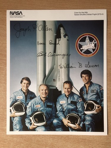 Space shuttle columbia signed - space,