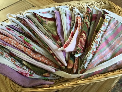 Handmade double sided bunting - double,