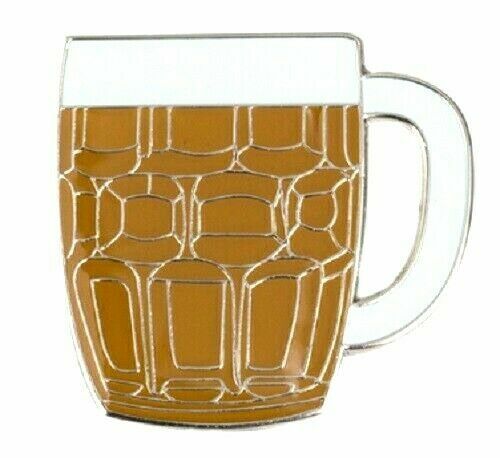 Beer badge pin metal - beer,
