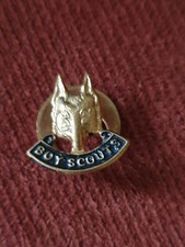 Vintage Wolf Head Boy Scout Lapel  Pin/ Badge