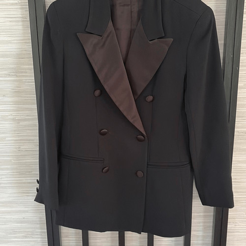 Kenar black ladies tuxedo - black, ladies,
