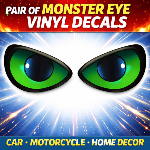 Devil monster eyes car sticker - monster,