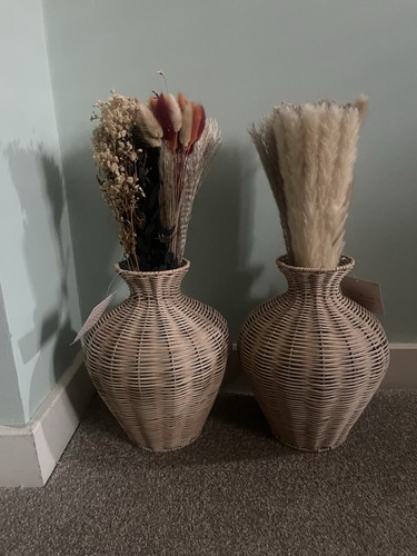 Set two natural wicker - of,
